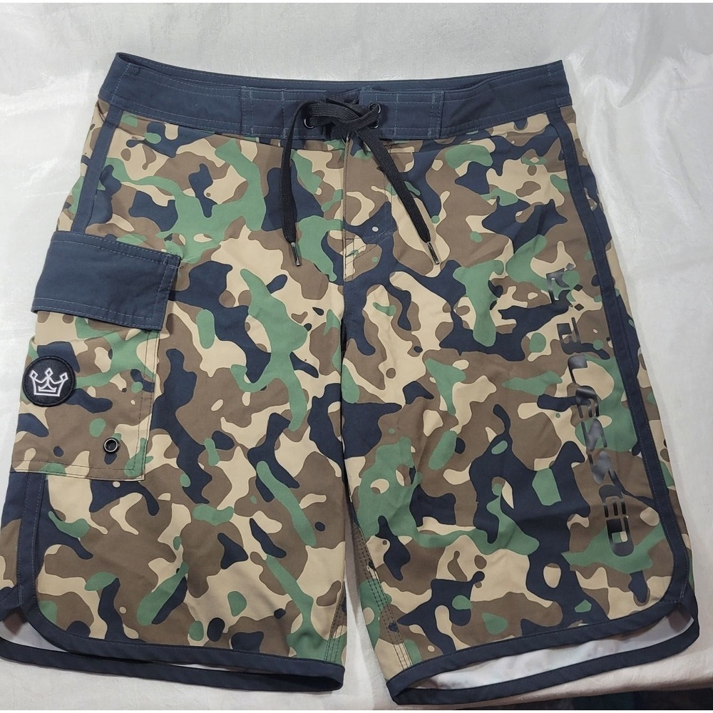 Blessed Men's‎ Surf Swim Trunks Board Shorts - Camo Print - Size 28